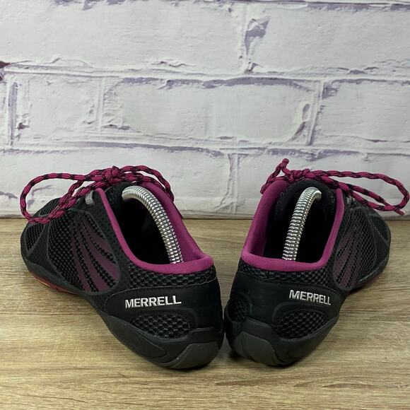 Merrell Pace Glove 2 Black Purple Barefoot Running Shoes Women's 9.5 Minimalist - Picture 4 of 8